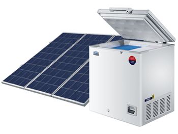 Solar powered fridge