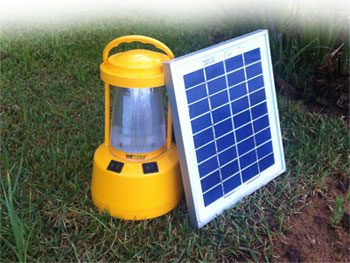 Solar powered lamp