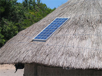Solar Panel on a hut